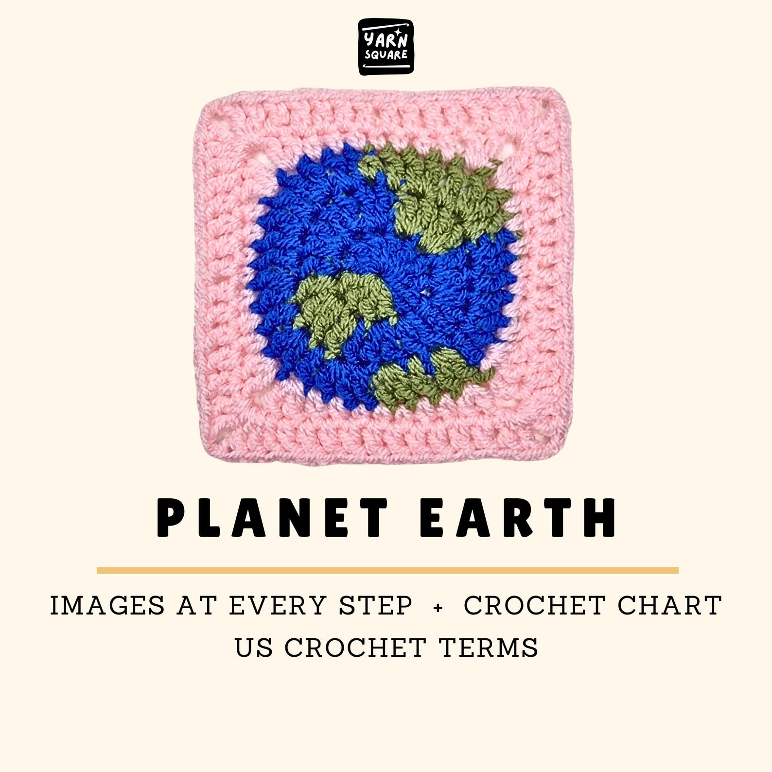 Planet Earth Granny Square Crochet Pattern - Space PDF Pictures and ...