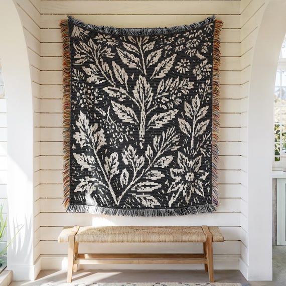 Witchy Herbs Mosaic Crochet Blanket Pattern – Gothic Throw