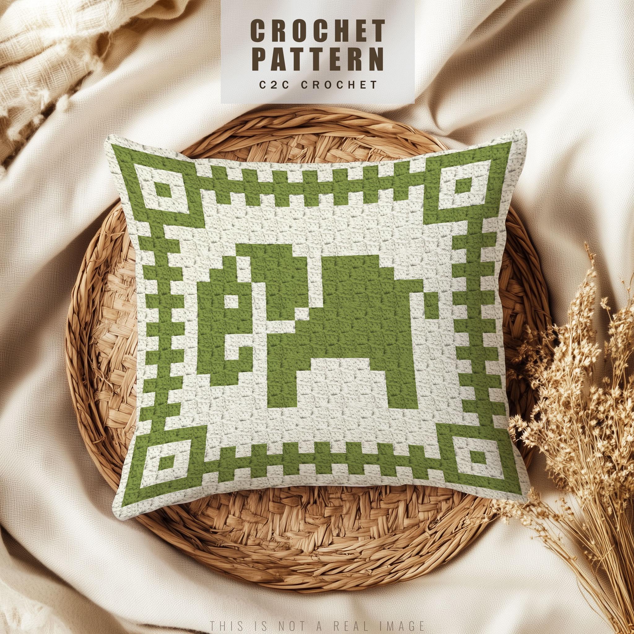 Elephant Graphgans C2C Crochet Elephant Cushion Pattern, Baby Graphgan Instructions ...