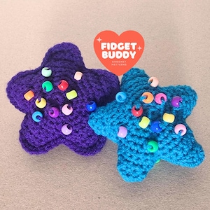 Perlen Fidget Toy häkeln Muster - No Sew - Einfache Häkelanleitung - Amigurumi Fidget Toy - STAR der Fidget Buddy