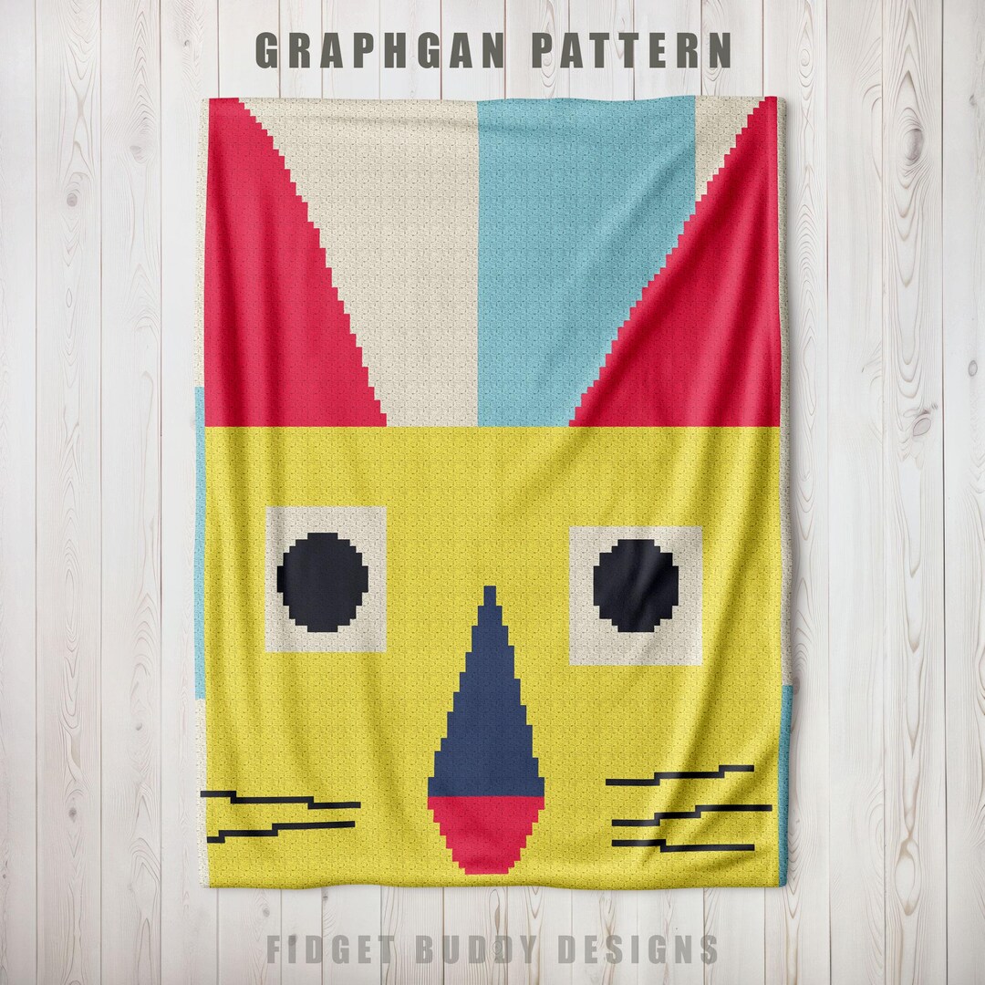 C2C Crochet Blanket Pattern Cat, Mini C2C, Tapestry Crochet Graph - Etsy
