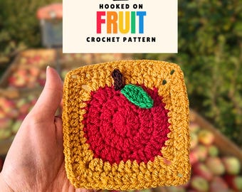 ❤️apple❤️ バッグ ショルダー グラニー Apple Tote Bag | Granny Square Bag | Crochet Apple Keychain | Bag