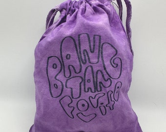 Hand Dyed Keepsake Pouch: Bangtan For Life, Screen Printed