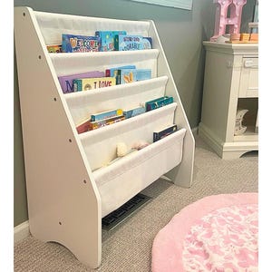 Organiseur d'étagères moderne pour enfants, étagère de rangement pour bibliothèque en tissu pour enfants