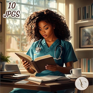 10 clipart di infermiere nere, dottoresse jpg, donna afro, medico donna, ragazza afroamericana, assistenza sanitaria ospedaliera, assistenza sanitaria per camici Melanina