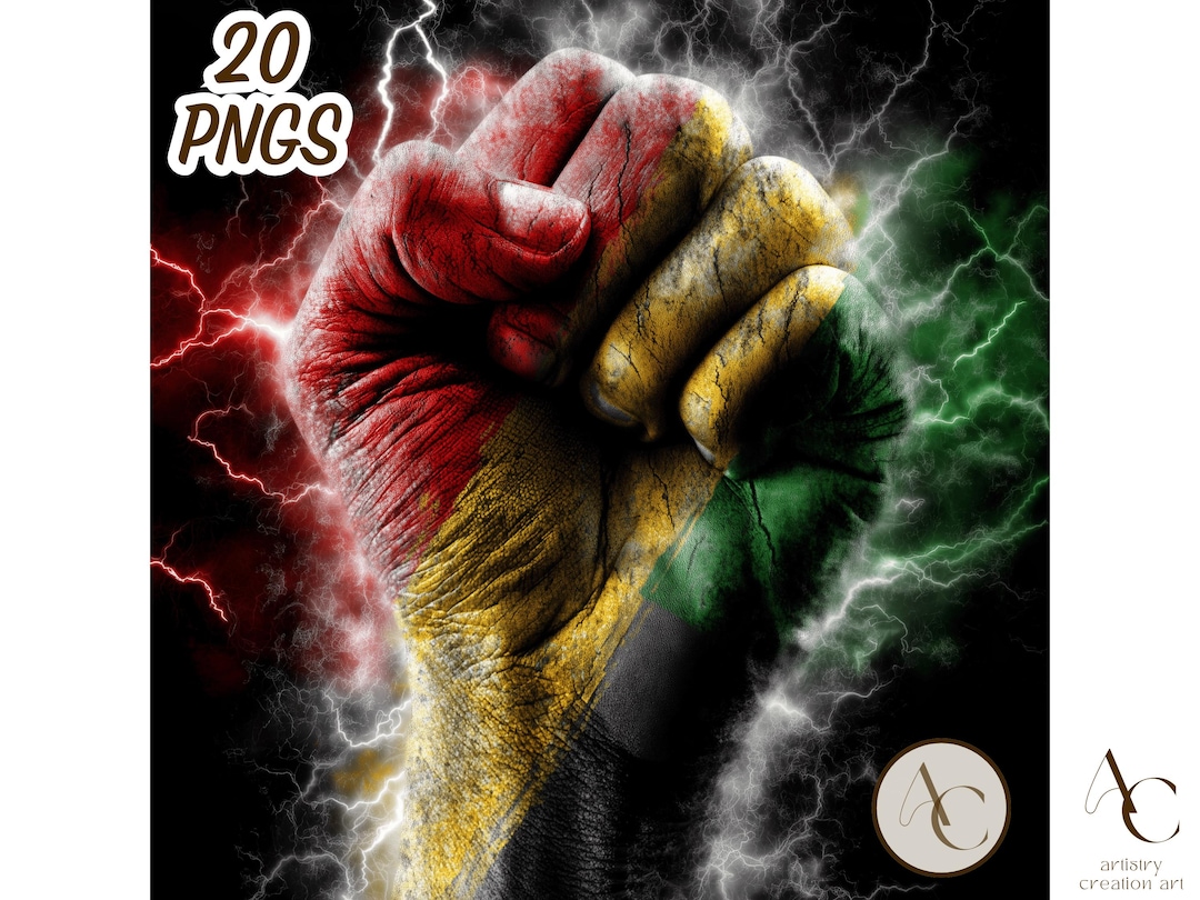 20 Black Power Fist Clipart, African American History Month PNG, Africa ...