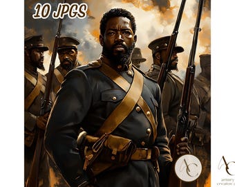 10 African American regiment clipart, Civil war jpg, Veterans day, Black man vets, Afro men soldiers, Melanin military, America history army
