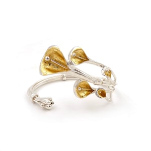 Bracelet &#39;Florentina&#39; - 925 Silver Calas with Gold