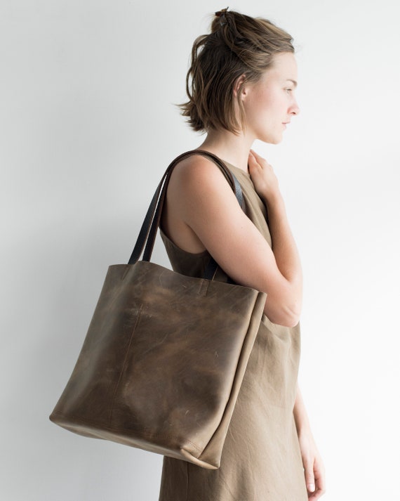 Leather market tote hotsell