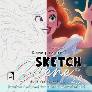 Sketch to Scene | Procreate Brush Pack | 16 Digital Brushes – Texture, Shading & Scene Building