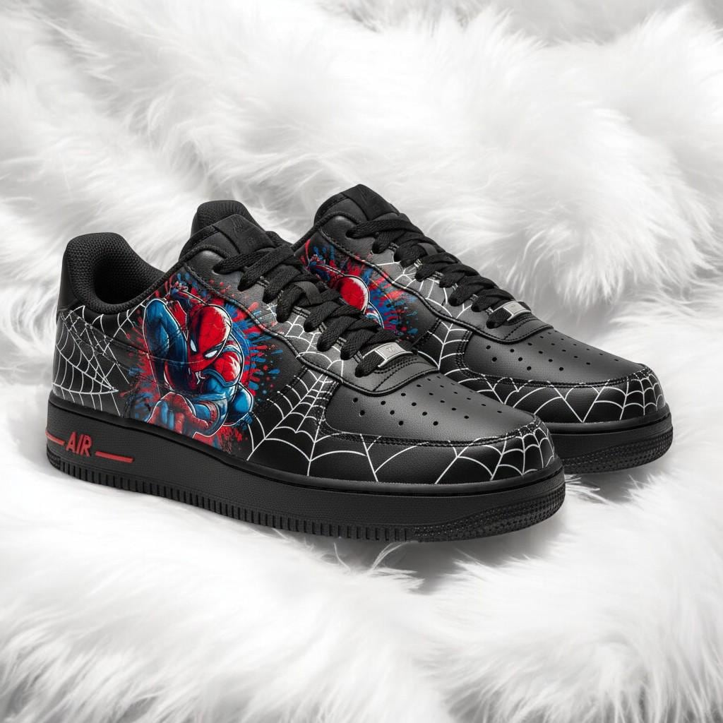 Spiderman Shoes Air Force One Spider Man Miles Morales Spider Man