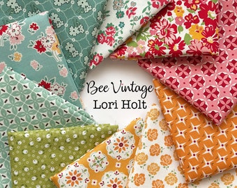 Bee Vintage Fat Eighth Bundle (10 pcs) by Lori Holt for Riley Blake