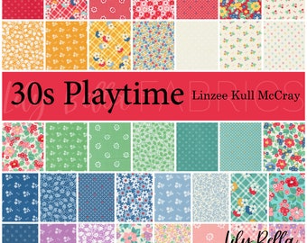 PREORDER - 30s Playtime Fat Quarter Bundle (37 pcs) by Linzee Kull McCray for Moda - MAY 2024 Release