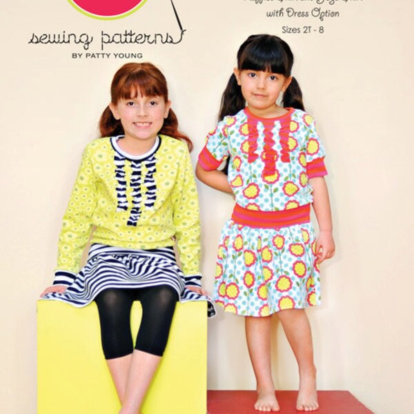 Maya Ruffled Shirt and Yoga Skirt with Dress Option - Sewing Pattern - Modkid by Patty Young