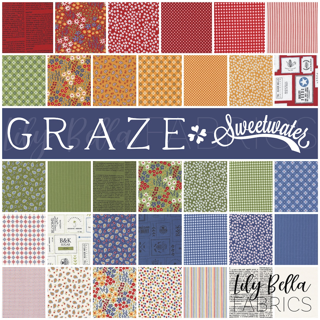 Graze Jelly Roll 40 Pcs by Sweetwater for Moda - Etsy