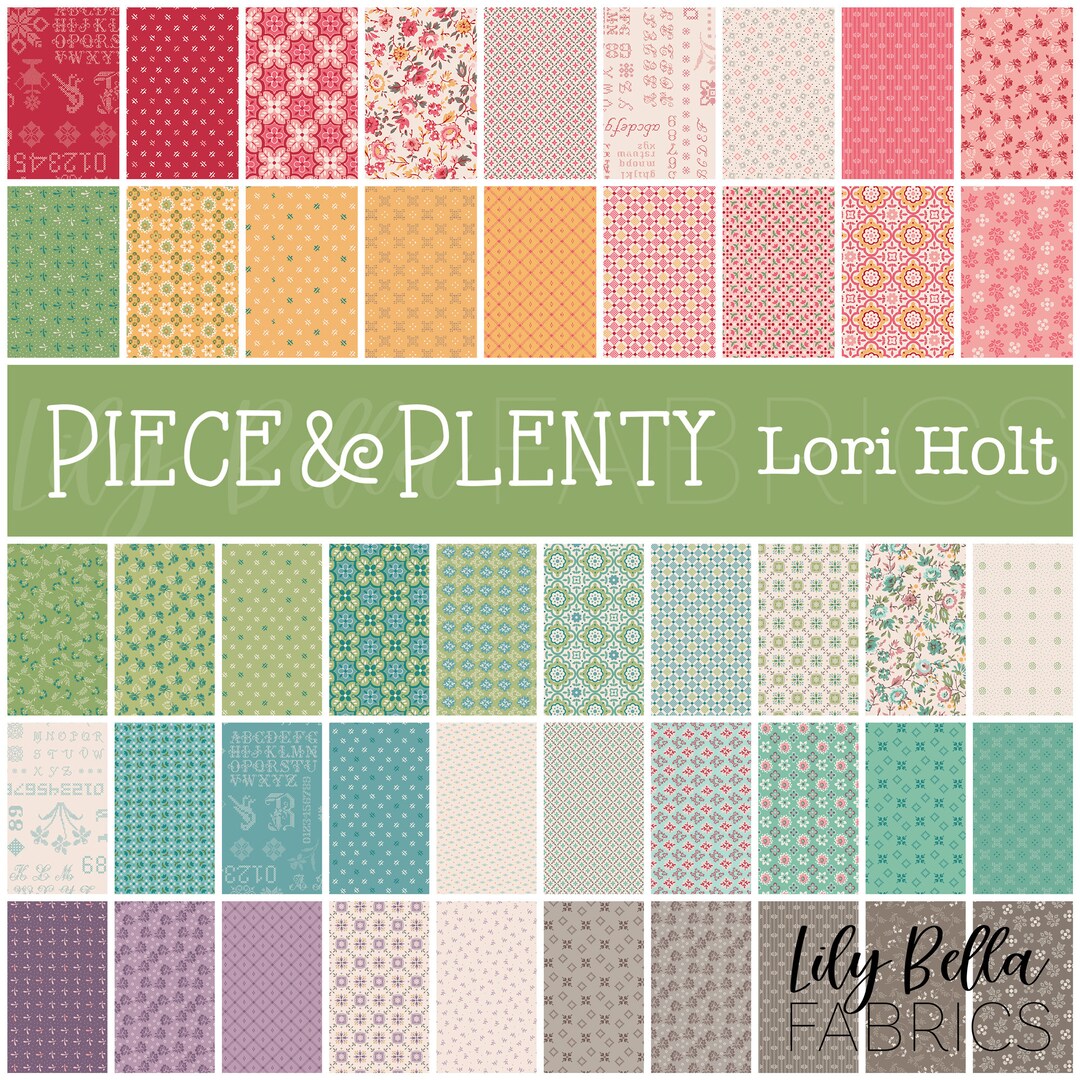 Piece and Plenty Fat Quarter Bundle (48 Pcs) by Lori Holt for Riley ...