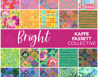 Bright - February 2024 10 Inch Charm Pack (42 pcs) by Kaffe Fassett Collective for FreeSpirit