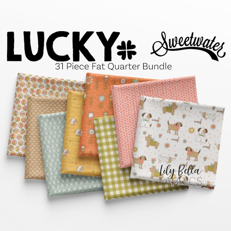 Lucky Fat Quarter Bundle (31 Pcs) by Sweetwater for Moda - Etsy