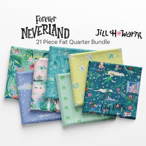 Forever Neverland Fat Quarter Bundle (21 pcs) by Jill Howarth for Riley Blake