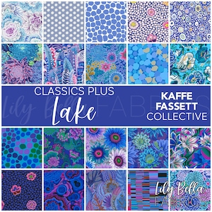 Classics Plus: Lake Layer Cake (42 pcs) by Kaffe Fassett Collective for FreeSpirit