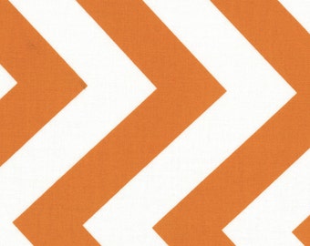 Zig Zag in Tangerine - 1/2 Yard - Half Moon Modern by Moda House Designer for Moda