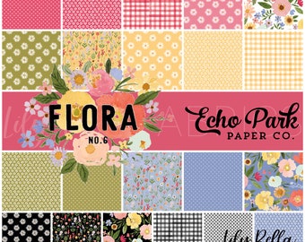 Flora No. 6 10 Inch Stacker (42 pcs) by Echo Park Paper Co. for Riley Blake