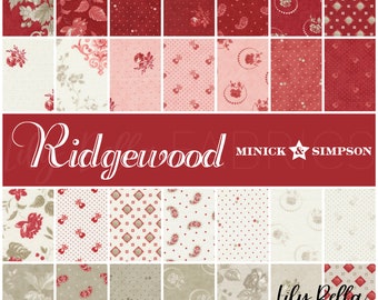 Ridgewood Jelly Roll (40 pcs) by Minick and Simpson for Moda