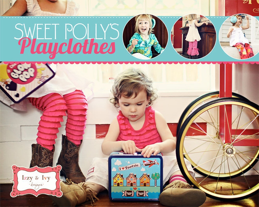 Sweet Polly's Playclothes Sewing Pattern 6 Different Patterns