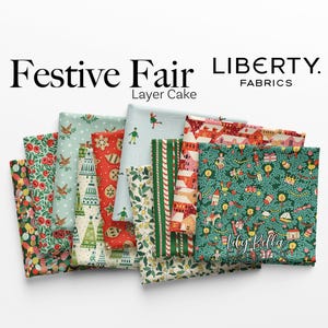 Festive Fair 10 Inch Stacker (42 pcs) by Liberty Fabrics for Riley Blake