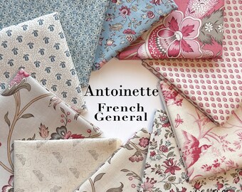 Antoinette Fat Quarter Bundle (10 pcs) by French General for Moda