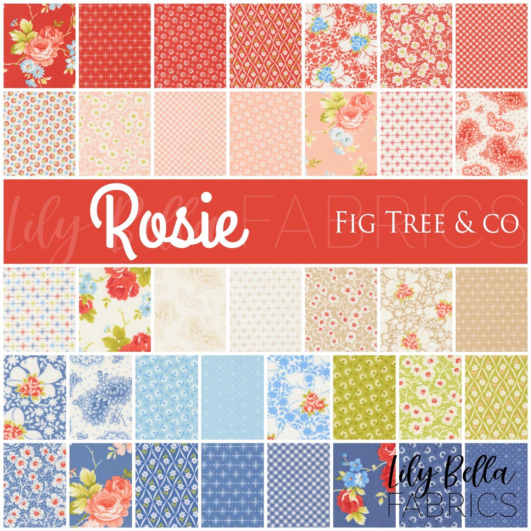 Rosie Jelly Roll (40 Pcs) by Fig Tree and Co. for Moda - Etsy
