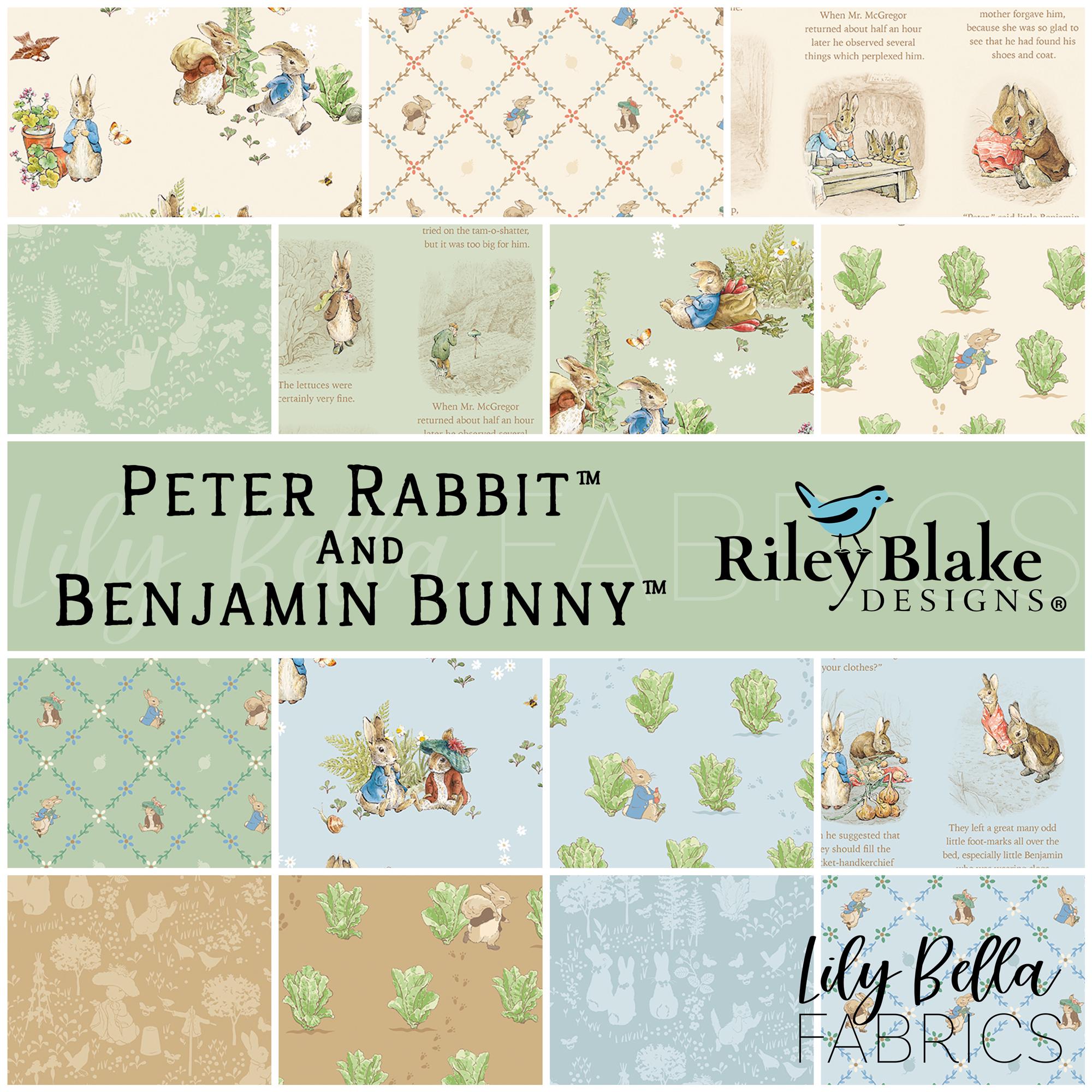 Peter Rabbit And Benjamin Bunny Fat Quarter Bundle 15 Pcs By Riley peter-rabbit-and-benjamin-bunny-fat-quarter-bundle-15-pcs-by-riley