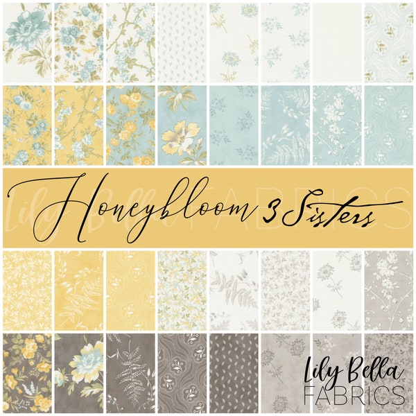 Honeybloom Layer Cake (42 pcs) by 3 Sisters for Moda
