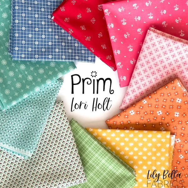 Prim Fat Eighth Bundle (10 pcs) by Lori Holt for Riley Blake