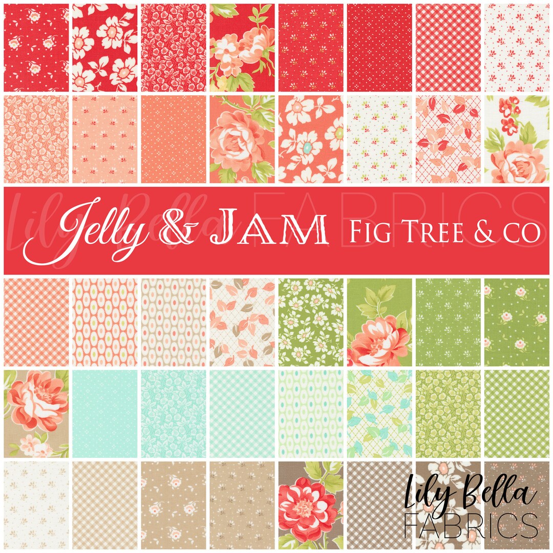 PREORDER Jelly and Jam Jelly Roll 40 Pcs by Fig Tree & Co. for Moda ...