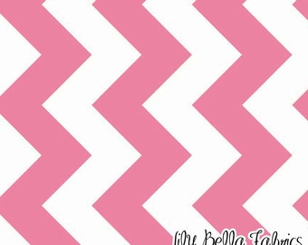 Large Chevron in Hot Pink - 1/2 Yard - Chevron Cottons by Riley Blake House Designer for Riley Blake