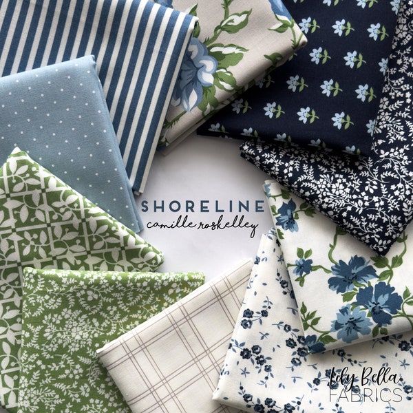 Shoreline Fat Eighth Bundle (10 pcs) by Camille Roskelley for Moda