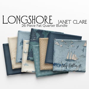 Longshore Fat Quarter Bundle (26 pcs) by Janet Clare for Moda
