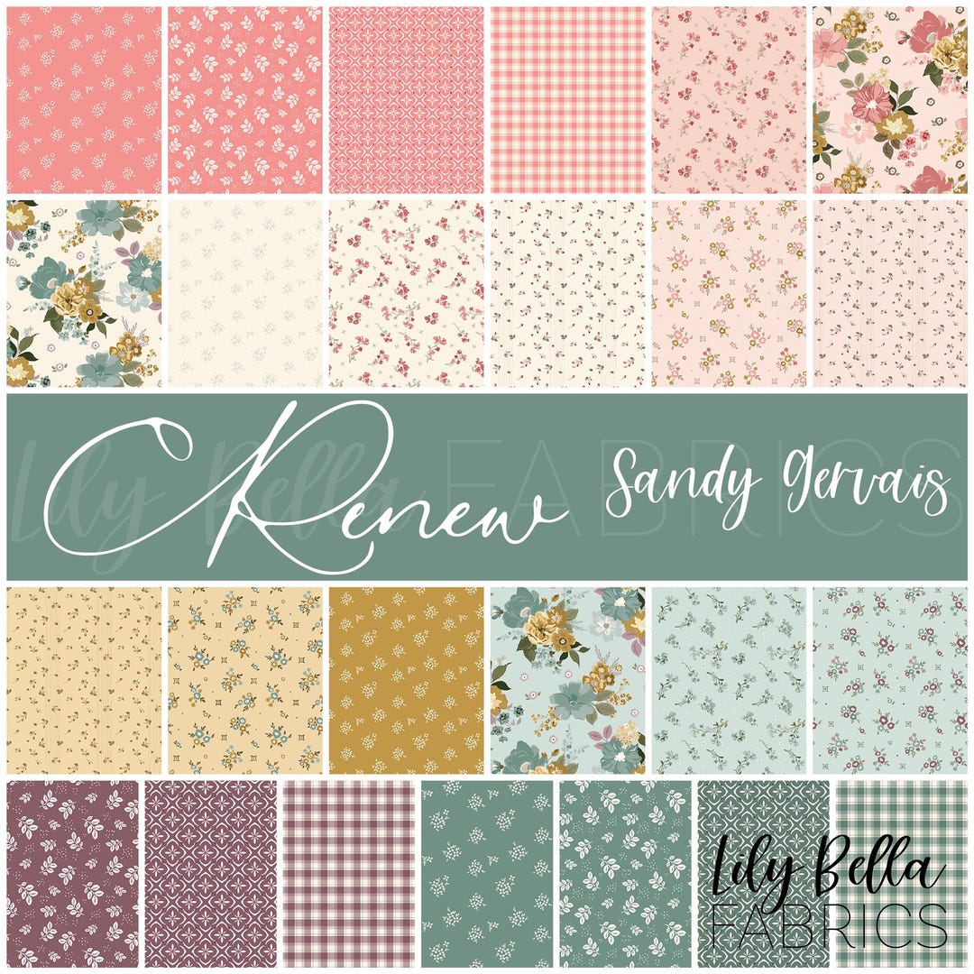 Renew Fat Quarter Bundle (25 Pcs) by Sandy Gervais for Riley Blake ...