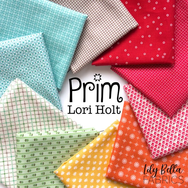 Prim Fat Eighth Bundle #2 (10 pcs) by Lori Holt for Riley Blake