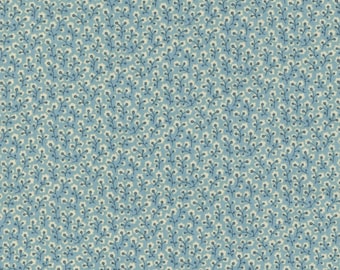 Dauphine in French Blue - 1/2 Yard - Antoinette by French General for Moda (13956 15)