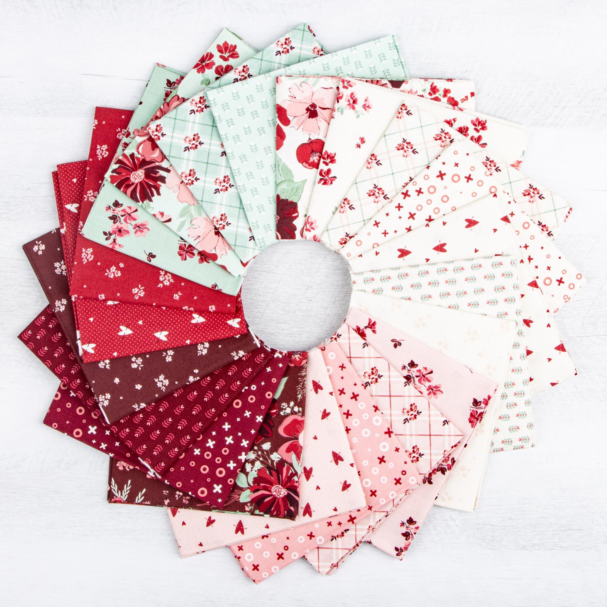 Love You Always Fat Quarter Bundle (21 Pcs) by Sandy Gervais for Riley ...