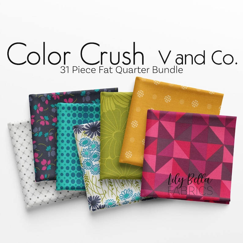 Moda Color Crush Color Crush Fat Quarter Bundle (31 Pcs) by V and Co. for Moda - Etsy