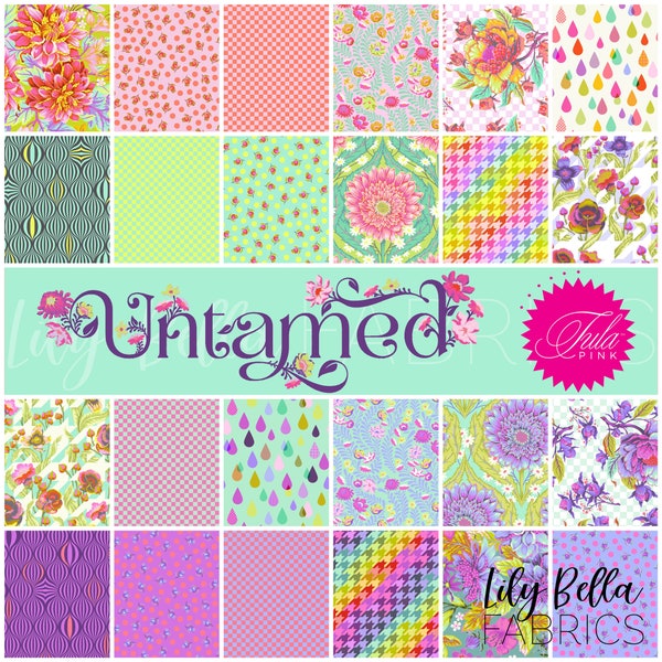 PREORDER DEPOSIT - Untamed Design Roll (40 pcs) by Tula Pink for FreeSpirit - OCTOBER 2024 Release