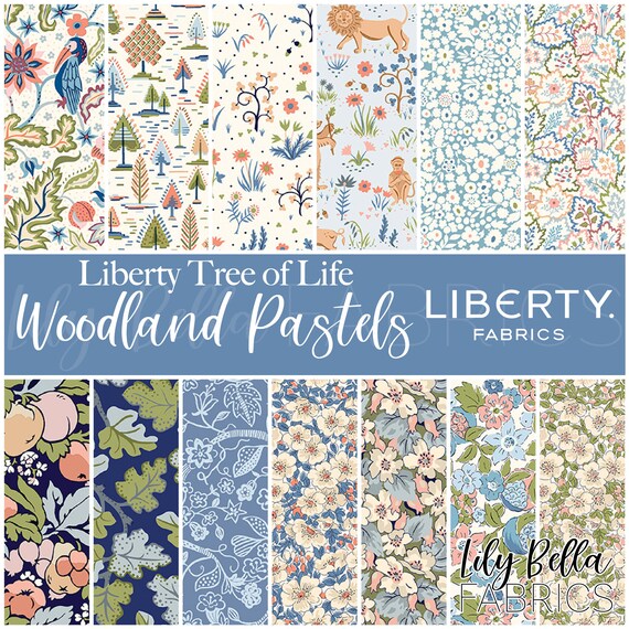 Liberty Tree of Life Floral Glade in Woodland Pastels Liberty Tree of Life Floral Glade in Woodland Pastels
