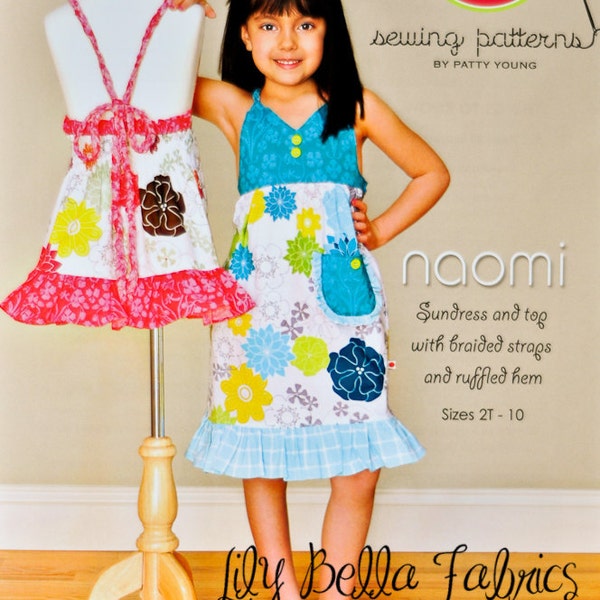Naomi Sundress and Top with Braided Straps and Ruffled Hem - Sewing Pattern - Modkid by Patty Young