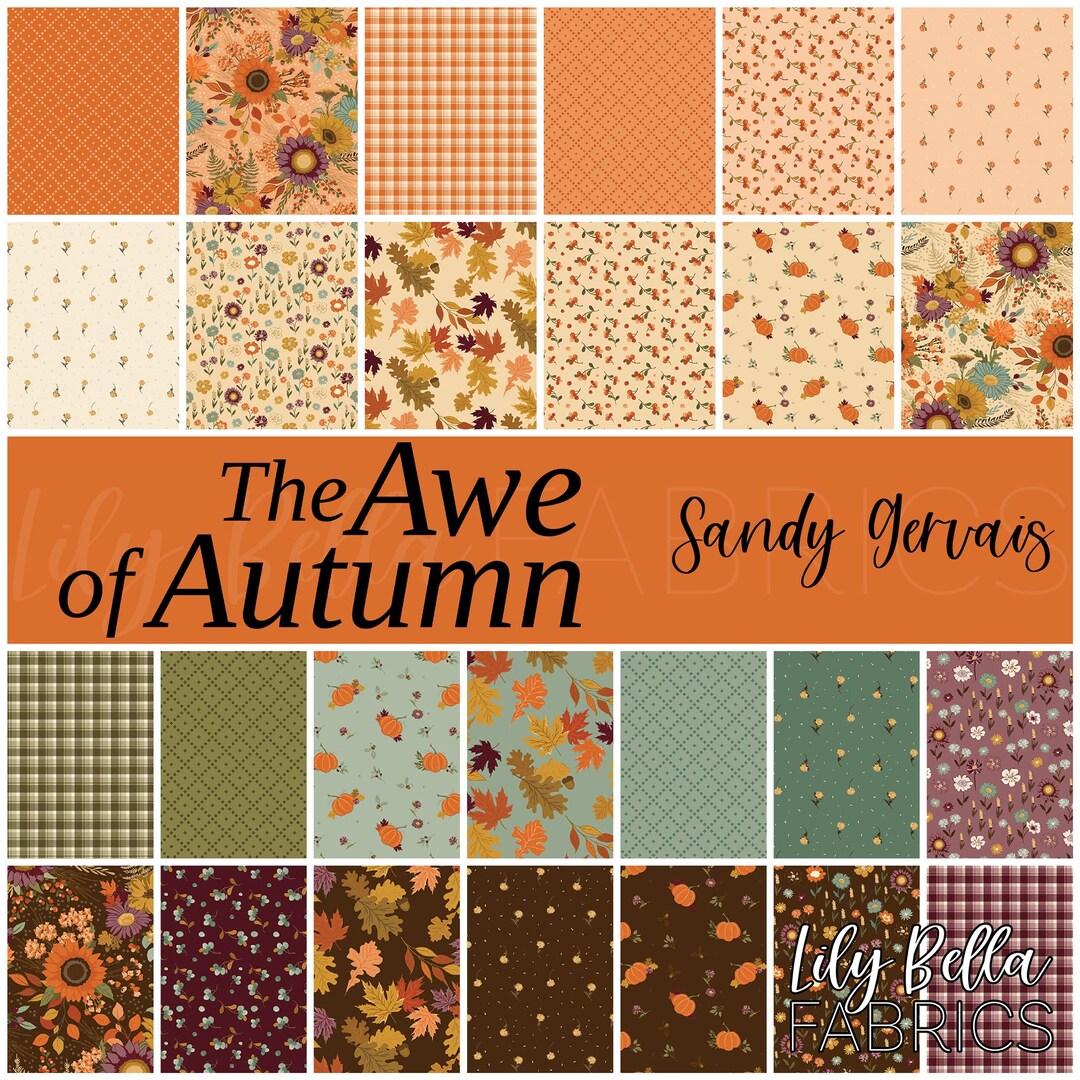 The Awe of Autumn Rolie Polie (40 Pcs) by Sandy Gervais for Riley Blake ...