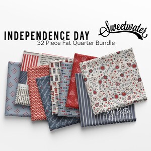 Independence Day Fat Quarter Bundle (32 Pcs) by Sweetwater for Moda - Etsy