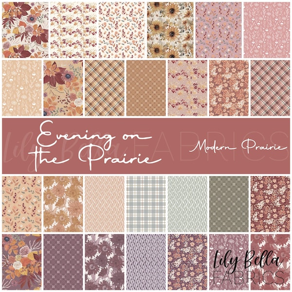 Tarde en la pradera Rolie Polie (40 piezas) de Modern Prairie para Riley Blake