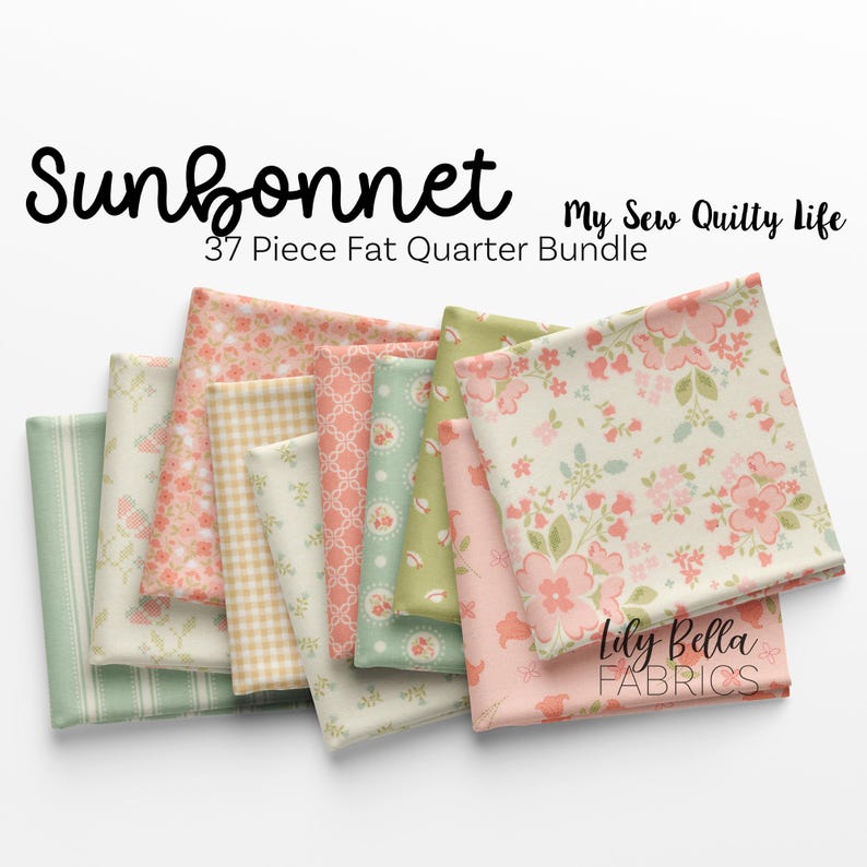 Sunbonnet Fat Quarter Bundle (36 Pcs) by My Sew Quilty Life for Moda - Etsy